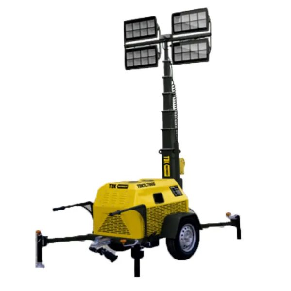 TORRE DE LUZ TDK MACHINERY CERRADA LÁMPARA LED 4X400W GENERADOR DIÉSEL HYUNDAI HYED600XT - TDKTL700D - Image 2