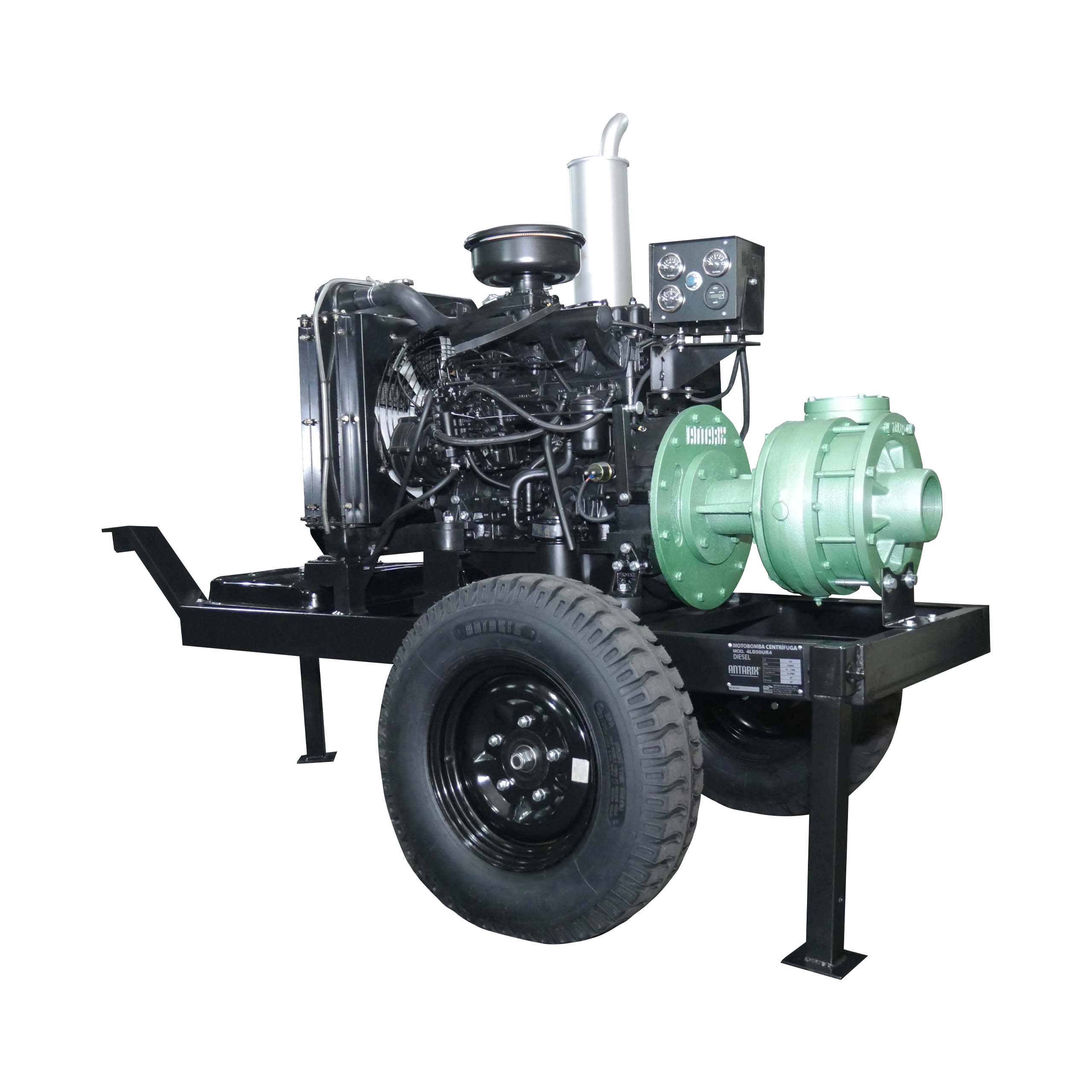 Equipo de riego agricola centrifuga 4LD50UK4 4x4 c/ukura DIESEL 50hp